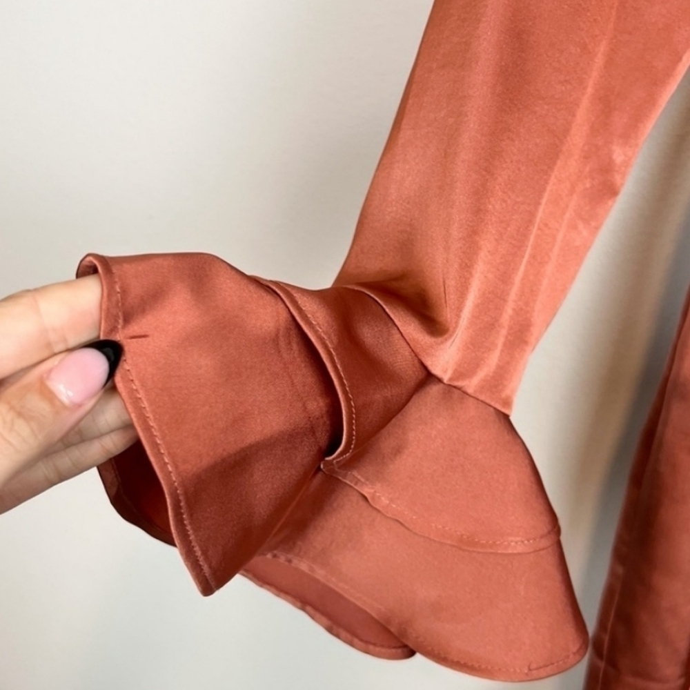 Majorelle Nelly Mini Dress in Terracotta Brown Size XS - Picture 7 of 13